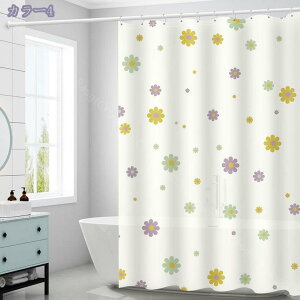 シャワーカーテン 透明 防カビ 防水 浴室カーテン リング付属 取付簡単 風呂カーテン クリア 3D 間仕切り 目隠し クリア 清潔 ユニットバス プライバシー保護リング付属 浴室用仕切りカーテ