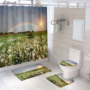 シャワーカーテン 180cm x 120cm バスカーテン 浴室カーテン 防水 防カビ加工 厚手 加重 加厚 取り付け簡単 バス用品 撥水 速乾 お風呂カーテン 目隠し用 リング付属 グレー透明 ビニール ポイン