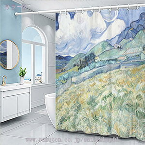 シャワーカーテン 180cm x 120cm バスカーテン 浴室カーテン 防水 防カビ加工 厚手 加重 加厚 取り付け簡単 バス用品 撥水 速乾 お風呂カーテン 目隠し用 リング付属 グレー透明 ビニール ポイン