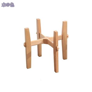 調整可 伸縮式 プランタースタンド 木の色 観葉植物 鉢台 ポットスタンド 天然木 フラワーポット フラワースタンド 植木鉢台 室内 インテリア 円形 丸型 鉢置き台 北欧 ナチュラル プランタ