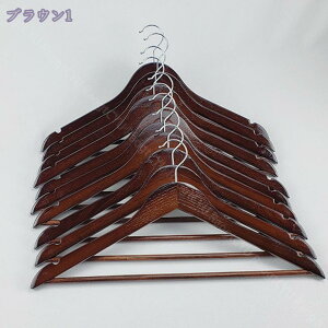 ハンガー 木製ハンガー スーツハンガー フックは360度回転します 滑りを防ぐの洋服ハンガースーツ ジャケットに最適です ハンガー セット 跡がつかないハンガー クローゼット 収納整理 省