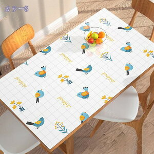 テーブルクロス ダイニングテーブル PVCクロス 防水 撥水 傷防止 キッチン用品 リビング 大判 長方型 レストラン カフェ 来客 アニマル柄 おしゃれ かわいい 北欧風 デスクマット 大きいサイ