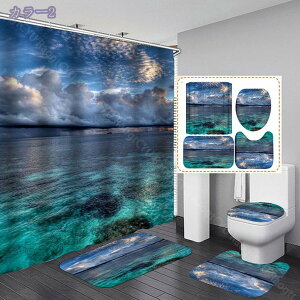 シャワーカーテン 防カビ おしゃれ リング付き 185*185 120*200 おしゃれ 耐水型 取付簡単 シャワールーム用カーテン 加厚 ポリエステル繊維 高級 バスタブ 軽量 ロング丈 取付簡単 バスカーテン