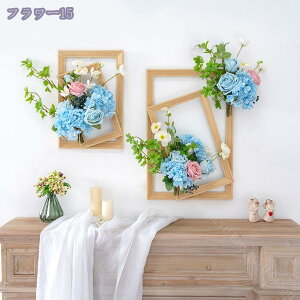 2000円OFFクーポン 造花 吊り下げ 壁掛け 北欧風 ウォールグリーン 装飾 人工観葉植物 本物そっくり 室内飾り ギフト プレゼント 贈り物 感謝 母の日 撮影 バラ ユーカリ 結婚式 おしゃれ フェ