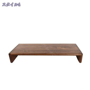 モニタースタンド 木製 コンピュータースタンド オフィス ノートパソコンライザー キーボード収納 コーナー収納 机上ラック 机上台 省スペース デスク上置棚 パソコンスタンド コンピュー