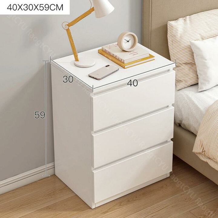 楽天市場】2000円OFFクーポン チェスト（引き出し×3）ベッドサイド 