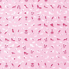 【送料無料】 【手ぬぐい 小紋】レトロ小紋 てぬぐい レディのたしなみ 【 てぬぐい 手拭い ハイヒール 香水 コロン おしゃれ お洒落 ピンク モダン かわいい 総柄 マスク 材料 布 ハンドメイド 手作り