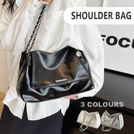 ショルダーバッグ レディース 斜めがけ バッグ【パリジェンヌスタイルショルダーバッグ】大人 バッグ レディースバッグ ショルダー 韓国バッグ マザーズバッグ 斜め掛け A4 カジュアル 大きめ 大人 シルバー