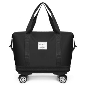 キャリーバッグ 機内持ち込み ショッピングカート 4輪 横押し 折りたたみ 軽量 ショッピングキャリー 軽い 旅行カバン キャリーケース 買い物カート ボストンバッグ 撥水プレゼント ブラッ