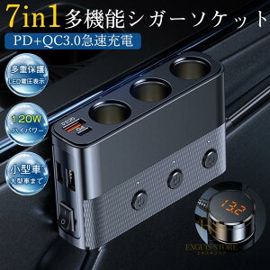 VK[\Pbg 3A ݃\Pbgz 128W QC3.0}[d usb|[g J[`[W[ d\Pbg 7in1 12V/24VԌp