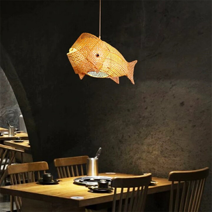 楽天市場】ペンダントライト 和風 おしゃれ 魚 魚型 シンプル ユニーク 