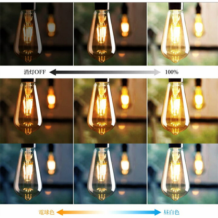 楽天市場】ペンダントライト E26口金 LED電球付き 調光調色 消費電力6W 