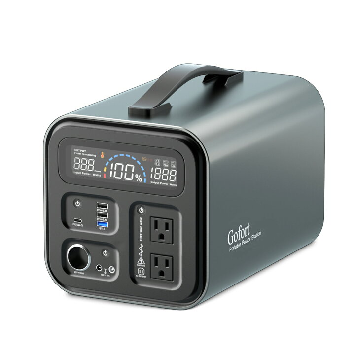 楽天市場】【Gofort】ポータブル電源 1200W 大容量 297600mAh 瞬間最大 