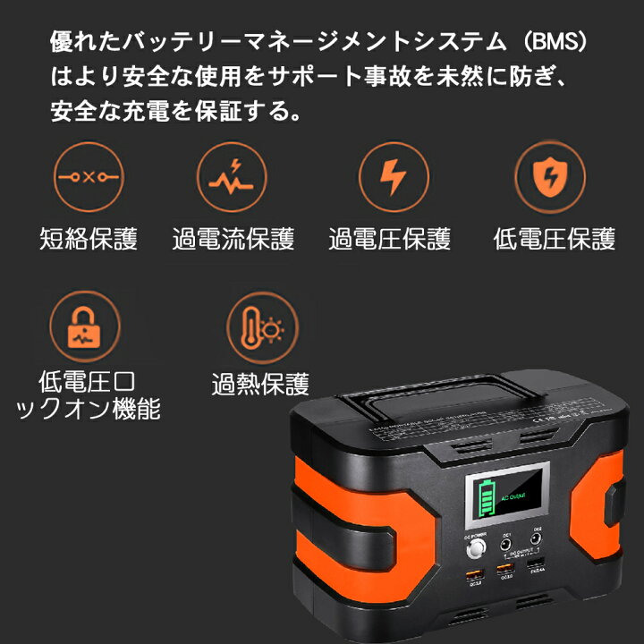 楽天市場】FlashFish ポータブル電源 大容量 45000mAh/166Wh AC(瞬間 