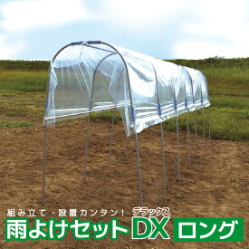 【エントリーでP5倍】【クーポンで最大3,000円OFF】daim 雨よけセットDXロング 雨よけ 透明シート 雨除けシート トマト ぶどう 棚 雨除け 第一ビニール トンネル 野菜 家庭菜園用 ビニールハウス 家庭用 小型 ビニール シート ハウス 園芸 雨よけシート 野菜栽培