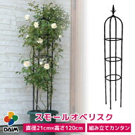 DAIM スモールオベリスク 直径21cm 高さ120cm バラ クレマチス つる性植物 ローズオベリスク ガーデンオ…