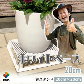 【カーメン君×daim コラボ】daim ホワイトベース 20cm フラワースタンド ブラックベース 鉢スタンド 鉢植え台 鉢台 カーメンくん 植木鉢 置き 台 園芸 プランター スタンド 根腐れ防止 排水