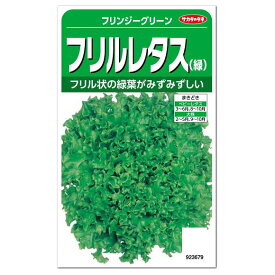 サカタのタネ フリルレタス フリンジーグリーン 種 家庭菜園 野菜 簡単 サラダ 葉チシャ レタス レシピ タネ たね プランター栽培