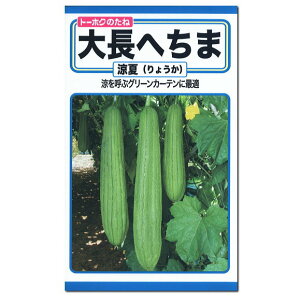 楽天市場 トーホク 大長へちま 涼夏 種 たね 種子 家庭菜園 ヘチマのタネ ナーベラー 糸瓜 グリーンカーテン 自由研究 ガーデニング と雑貨の菜園ライフ