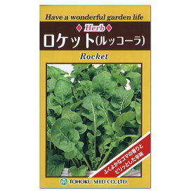 トーホク ハーブ ロケット ルッコラ 種 一年草 家庭菜園 ルッコラのタネ たね 種子 料理用 ハーブ ルッコーラ キバナスズシロ ルコーラ プランター栽培