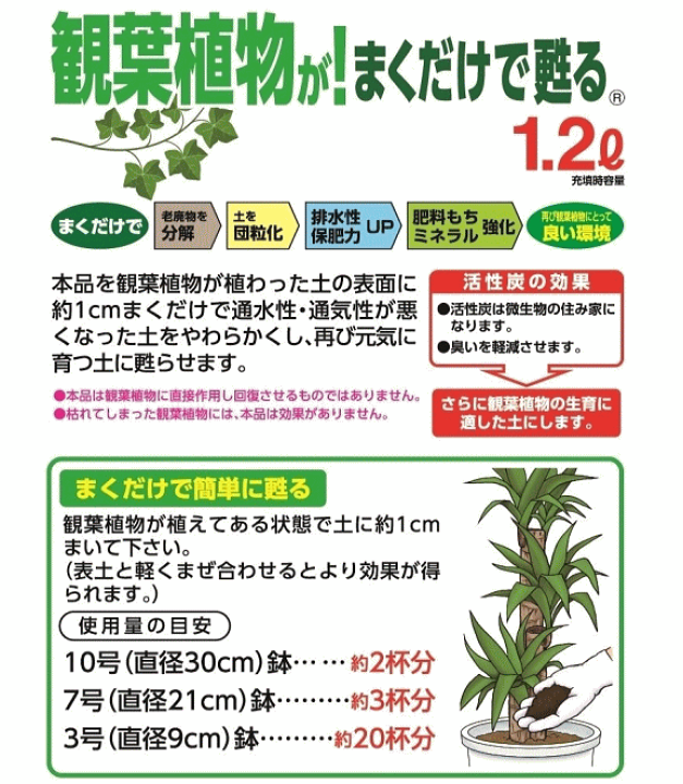 楽天市場 観葉植物がまくだけで甦る 土のリサイクル材 1 2l 園芸 ガーデニング 再生材 土壌改良材 プランター 土再生 ガーデニングと雑貨の菜園ライフ 楽天市場 観葉植物がまくだけで甦る 土のリサイクル材 1 2l 園芸 ガーデニング 再生材 土壌改良材 プランター 土再生 ガーデニングと雑貨の菜園ライフ
