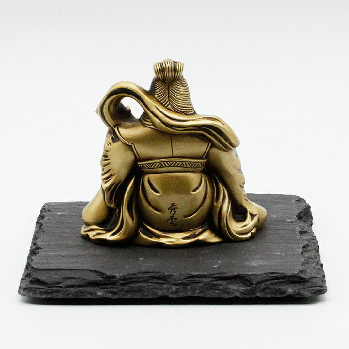 楽天市場】古美金調 七福神 像(金属製) 石板台座 付 金運 上昇願い好運 