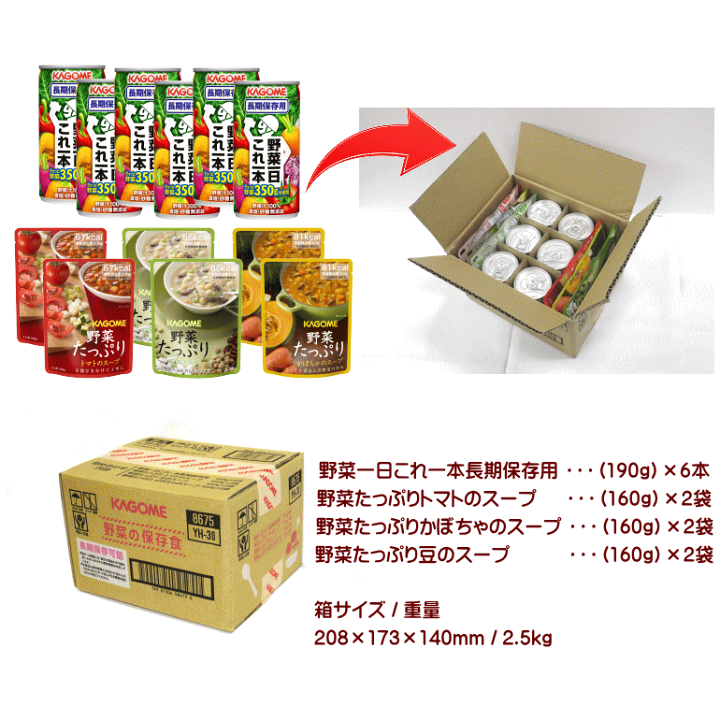 Amazon | カゴメ 野菜の保存食セット YH-30 | カゴメ | スープ 通販