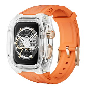 �y10%OFF�N�[�|���z�z���z�������� 45mm 44mm Apple Watch �o���h ��̌^ �o���h PC�P�[�X+TPU �����f�ސ� ��̌^ �A�b�v���E�H�b�`�o���h �Ή� Series 9/8/7/SE2/SE/6/5/4 �ϏՌ� �j���ʗp ���蕨