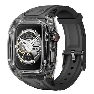 �y10%OFF�N�[�|���z�z���z�������� 45mm 44mm Apple Watch �o���h ��̌^ �o���h PC�P�[�X+TPU �����f�ސ� ��̌^ �A�b�v���E�H�b�`�o���h �Ή� Series 9/8/7/SE2/SE/6/5/4 �ϏՌ� �j���ʗp ���蕨