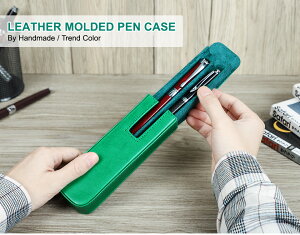 【クーポン利用で10%OFF】送料無料 ペンケース 本革ペンケース 2本差し シンプル おしゃれ コンパクト 軽い 小さめ スリム 筆箱 ふで箱 万年筆 ふでばこ ペン ポーチ 牛革小物 文房具 文具 収