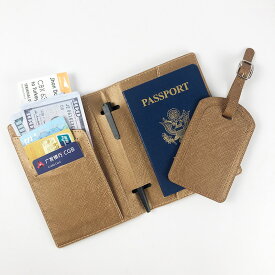 送料無料 パスポートケース + ラゲッジタグ スキミング防止 パスポートカバー セキュリティポーチ カード入れ カードケース ゴムバンド付き スキミング 防止 カード ケース トラベルケース トラベルグッズ パスポート カバー 財布 おしゃれ かわいい 旅行用品