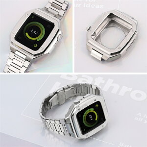 �y�N�[�|�����p��10%OFF�z�������� Apple Watch 9�o���h �X�e�����X��̌^ Apple Watch 8 45MM Apple Watch 7 44MM 45MM �����ւ� ���� ������ �j�� �����������t�� ��̌^ �����p�o���h44mm 45mm�v���[���g ��