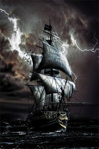 【10%OFFクーポン配布中】送料無料 刺繍キット ビーズ刺繍 月夜 ヨット 幽霊船 初心者 ダイヤモンドアート キット ダイヤモンドペインティングインテリア 趣味 ハンドメイド クロスステッチ