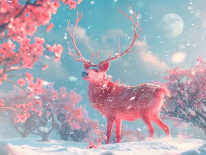 送料無料 刺繍キット 5Dダイヤモンドアート キット ビーズ刺繍 トナカイ 鹿 初心者 5Dダイヤモンド ペインティングインテリア 趣味 ハンドメイド クロスステッチ ダイアモンドアート図案 壁