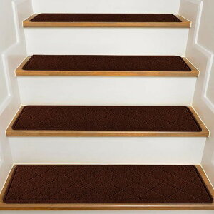 【10%OFFクーポン 】送料無料 階段マット おしゃれ 滑り止め 折り曲げ 15枚セット 吸着マット キズ防止 大判 防音 静音 消音 滑り止めマット タイルカーペット 防音マット テープ シンプル 猫