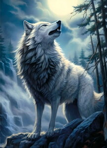 【クーポン利用で10%OFF】送料無料 刺繍キット 5D ダイヤモンドアート キット ビーズ刺繍 雪狼 初心者 ダイヤモンドペインティングインテリア 趣味 ハンドメイド クロスステッチ ダイアモン