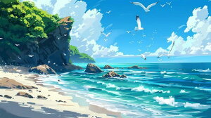 【1-7日!クーポン利用で15%OFF】送料無料 ダイヤモンドアートビーチの風景 5D刺繍 ビーズ絵画 ダイヤモンド絵画 DIY 手作り モダン 手芸キット 壁飾り 図案 簡単 ツール 大人 子供 現代 インテ