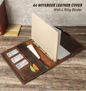 【10%OFFクーポン配布中!】送料無料 高機能 ノートカバー A4 本革 手帳 ほぼ日手帳 大学ノート メモ帳 対応 iPadmini 手帳カバー ペン ホルダー しおり付き カード入れ ブランド おしゃれ ギフト