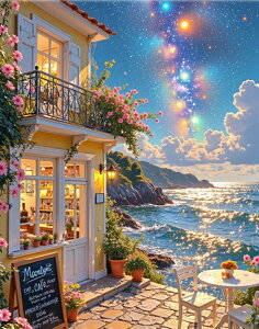 【10%OFFクーポン配布中】送料無料 刺繍キット 5D ダイヤモンドアート ビーズ刺繍 海辺の風景 初心者 ダイヤモンドペインティングインテリア 趣味 ハンドメイド クロスステッチ ダイアモンド