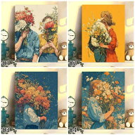 送料無料 数字油絵 人気オリジナルデザイン 父の日 油絵塗り絵 フレーム付 ボトルシップ 大人の塗り絵 風…