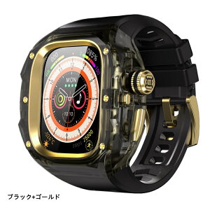 �y15-23���I�N�[�|�����p��15%OFF�z�������� Apple Watch Ultra ��̌^�o���h �A�b�v���E�H�b�` �E���g���P�[�X ���� �J�o�[ Apple Watch Ultra2 /3 ��̌^ �����p�o���h Apple Watch Ultra 49mm ���U�[ �X�}�[�g