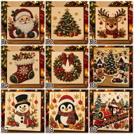 【1-11日！クーポン利用で15%OFF】送料無料 刺繍キット クリスマス パールアート ダイヤモンドアート ビ…