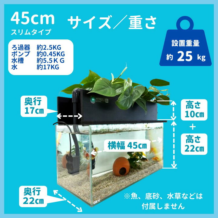 楽天市場】【TVで紹介されました】水換え不要 水槽セット せせらぎ 