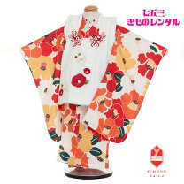 楽天市場】椿（七五三3歳）（和服｜キッズファッション）：キッズ 