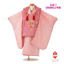楽天市場】七五三 女の子 3歳 ピンク 総絞りの通販