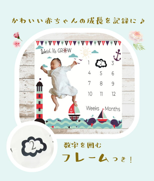 楽天市場 ベビーシーツ 枠付き メール便送料無料 種類 月齢フォト 寝相アート Sns 成長記録 おしゃれ ギフト プレゼント 出産祝い 記念日フォト ニューボーンフォト お昼寝アート １歳 ２歳 プレイマット ベビーマット フォトシーツ ペット 犬 猫 彩華生活