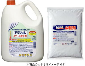 【送料込】花王 アクシャルスケール 除去剤5kg + 中和剤1.2kg(各1個)