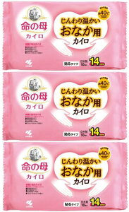 【送料込み×3個】小林製薬 命の母カイロじんわり温かいおなか用 10袋×3個セット