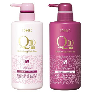 500ml+500ml �Z�b�g DHC Q10 ���e�t EX �V�����v�[ + �g���[�g�����g �|���v �{�� �w�A�p�i