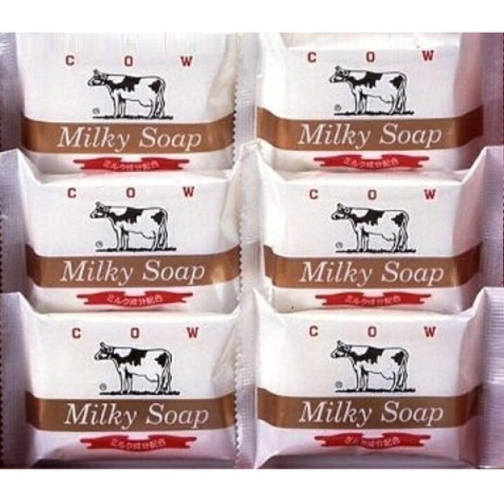 楽天市場】6個セット バイソン 牛乳石鹸 カウブランド ミルキィ 